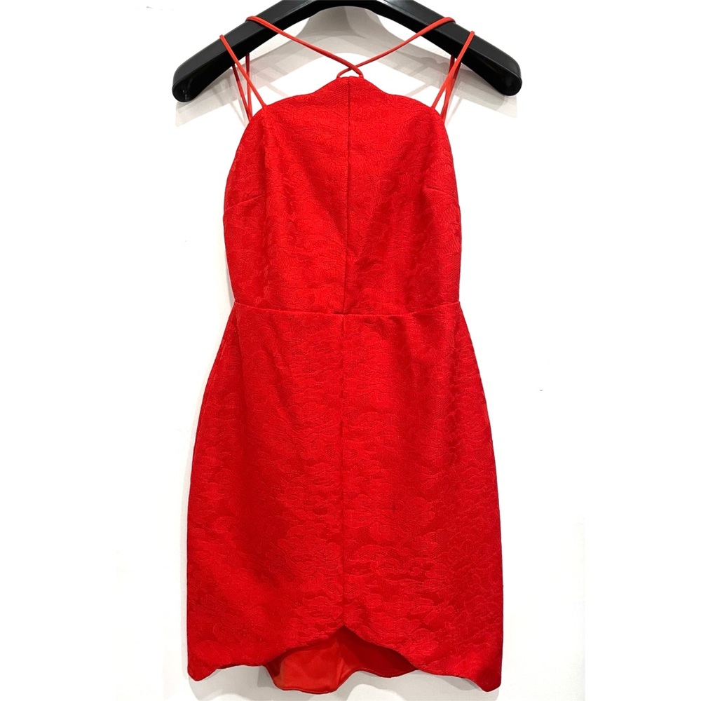 TOPSHOP Halter Neck Backless Scallop Dress